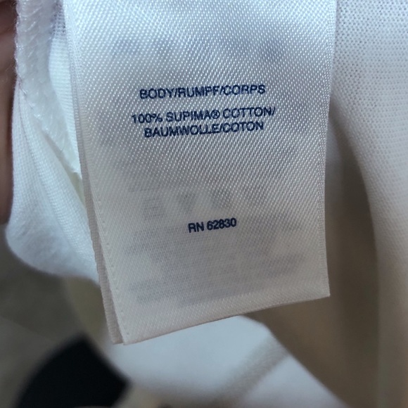 Lands’ End 2X Relaxed Fit Tip White Short Sleeves - Picture 6 of 8